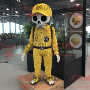Lemon Yellow Skull mascot...