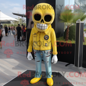 Citrongul kranium maskot...