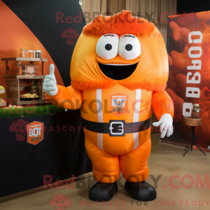 Orange Bbq Ribs mascot...