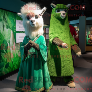 Forest Green Llama mascot...