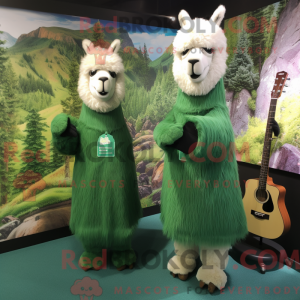 Forest Green Llama mascot...