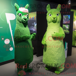 Forest Green Llama mascot...