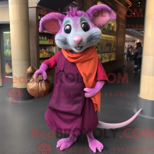 Magenta Ratatouille mascot...