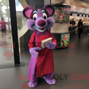 Magenta Ratatouille mascot...