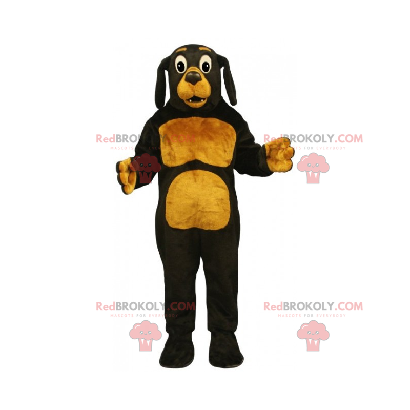 Maskot mazlíčků - hnědý pes a karamel - Redbrokoly.com Maskot mazlíčků - hnědý pes a karamel - Redbrokoly.com