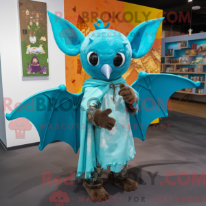 Turkis flagermus maskot...