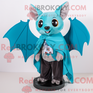 Turquoise Bat mascot...