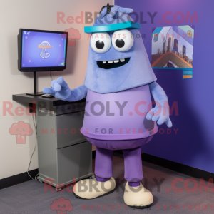 Lavender Computer mascot...