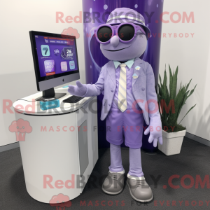 Lavender Computer mascot...