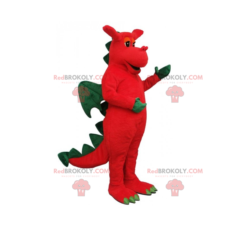 Fantastisches Tiermaskottchen - Drache - Redbrokoly.com