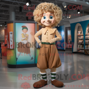 Tan Irish Dancer maskot...