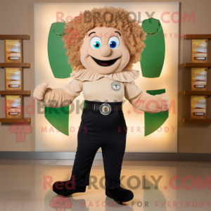 Tan Irish Dancer mascot...