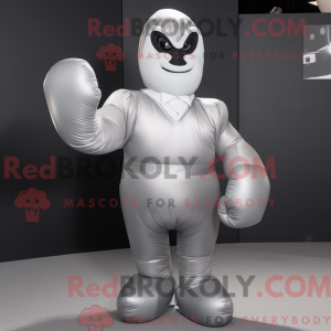 Sølv boksehandske maskot...