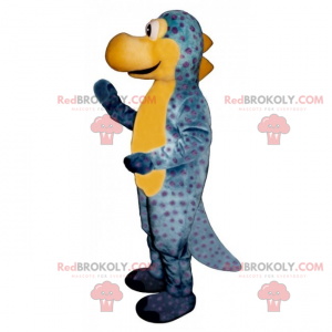 Mascote animal pré-histórico - Dinossauro azul - Redbrokoly.com