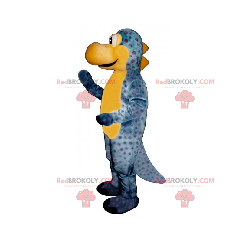 Mascotte animale preistorico - dinosauro blu - Redbrokoly.com