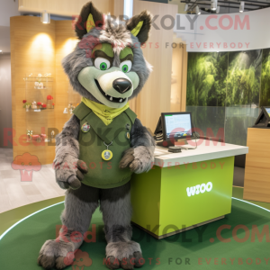 Máscara Olive Wolf com...
