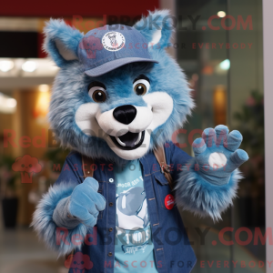 Maskotdraktfigura Blue Say...