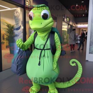 Green Snake-mascottekostuum...
