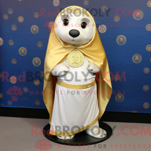 Maskotdraktfigur Gold Seal...