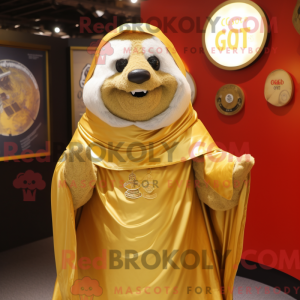 Figura de máscara de ouro...