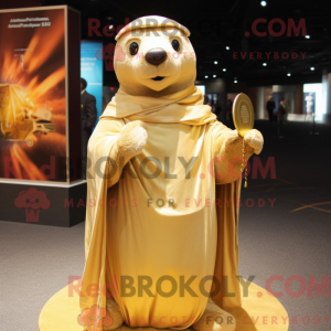 Gold Seal maskot kostume...