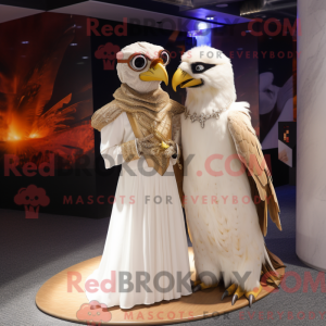 Tan Falcon mascot costume...