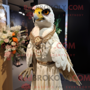 Tan Falcon mascot costume...