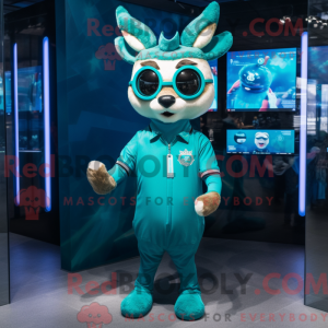 Teal Deer maskot kostume...