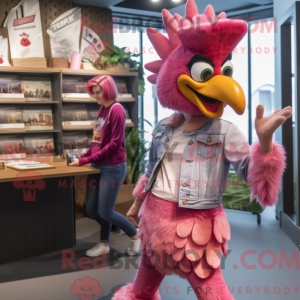 Pink Roosters maskot...