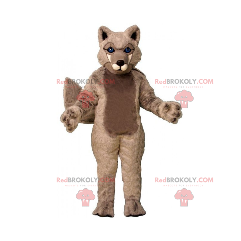 Mascote de animal selvagem - Lobo - Redbrokoly.com
