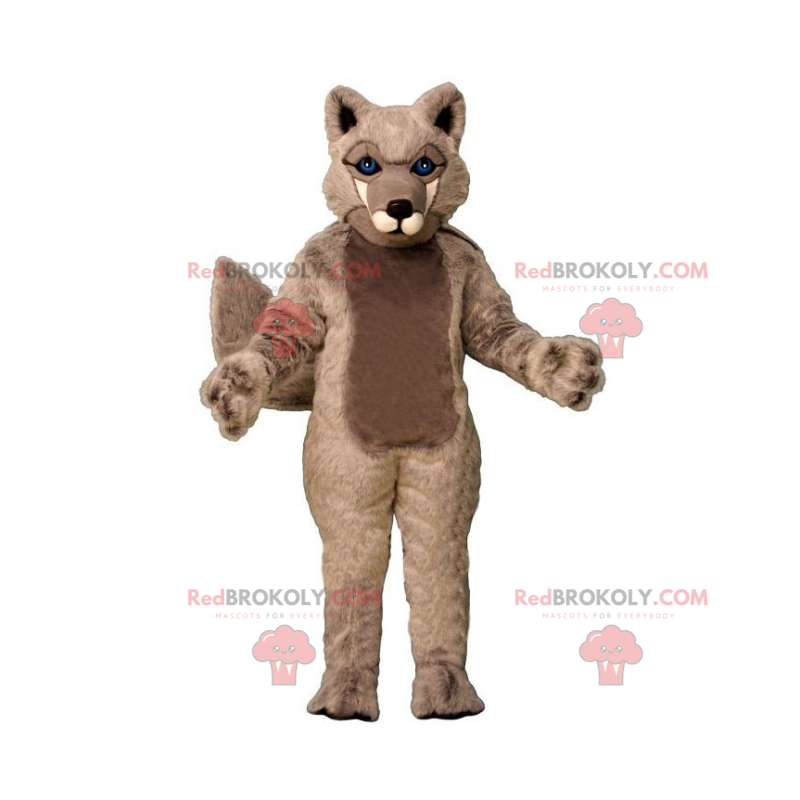 Maskot divokých zvířat - vlk - Redbrokoly.com