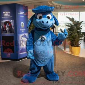Blue Navy Seal mascot...