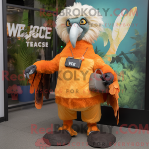 Orange Vulture Maskottchen...