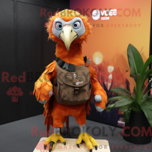Orange Vulture mascot...