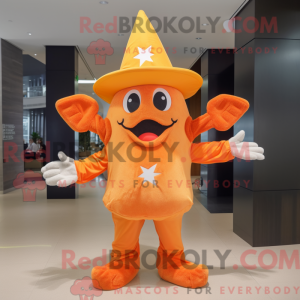 Orange Søstjerne maskot...
