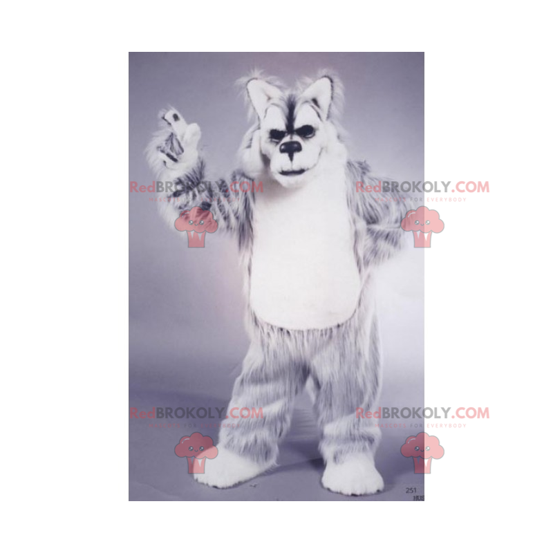 Vilde dyr maskot - Sne lynx - Redbrokoly.com