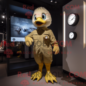 Gold Gosling maskot...