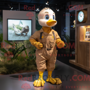 Gold Gosling maskot...