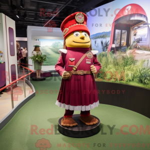 Maroon Soldier maskot...
