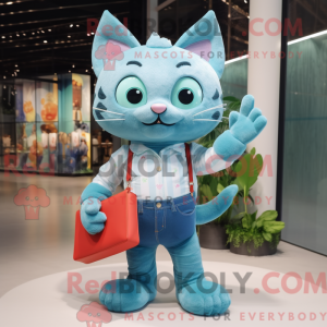 Costume de mascotte de chat...
