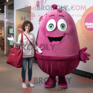 Magenta Falafel maskot...