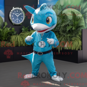 Turquoise Swordfish mascot...