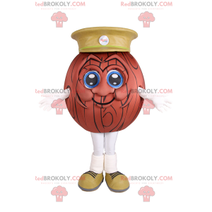 Basketball ball maskot med hette - Redbrokoly.com