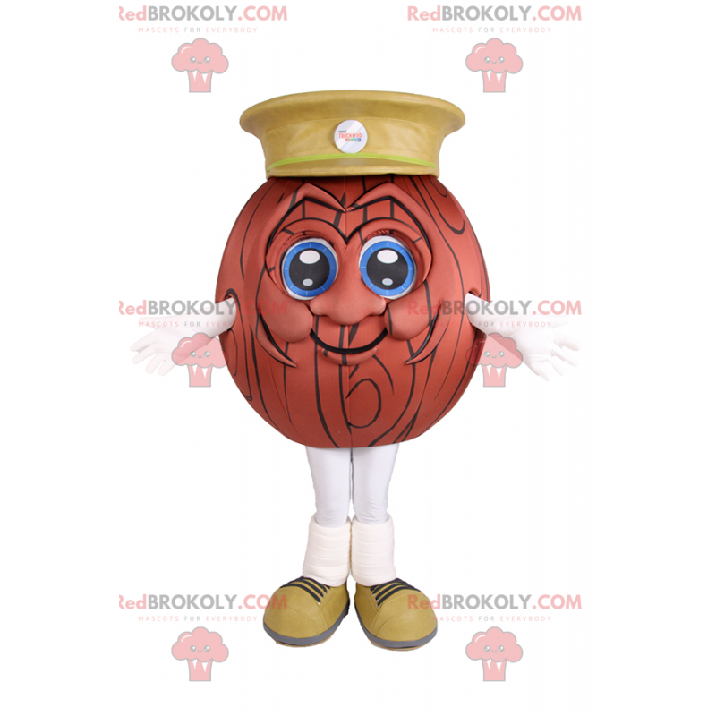 Mascote da bola de basquete com boné - Redbrokoly.com Mascote da bola de basquete com boné - Redbrokoly.com