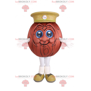 Basketball ball mascot with cap - Redbrokoly.com