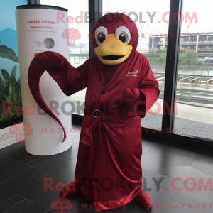 Rote Anakonda Maskottchen...