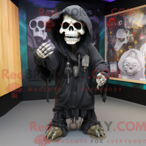 Black Skull-mascottekostuum...