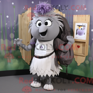 Grå peber maskot kostume...