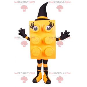 Mascotte brique de lego - Sorcière jaune - Redbrokoly.com