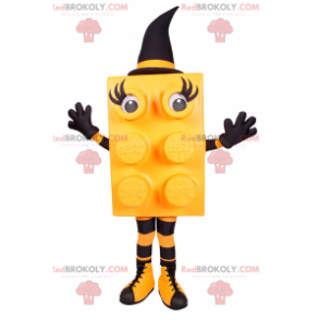 Lego brick mascot - yellow witch - Redbrokoly.com